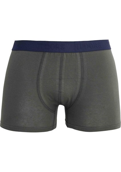 Erkek 3'lü Pamuk Likralı Esnek Kumaş Boxer