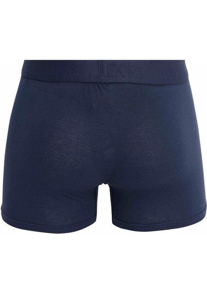 Erkek 3'lü Pamuk Likralı Esnek Kumaş Boxer modelleri