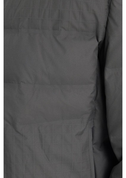 Erkek Regular Fit Normal Kesim Kaz Tüyü Çift Cepli Fermuarlı Haki Mont