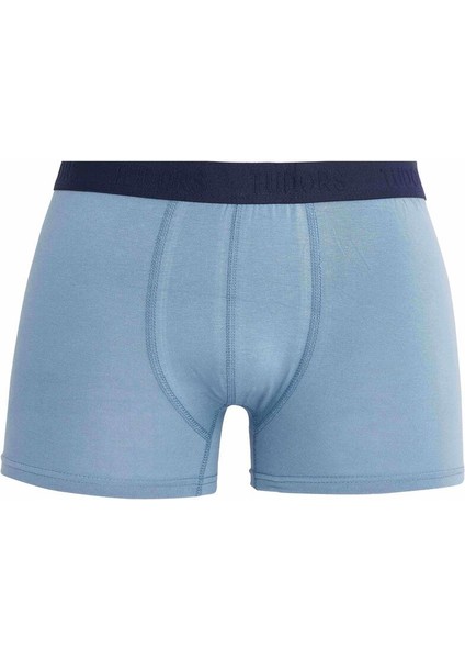 Erkek 3'lü Pamuk Likralı Esnek Kumaş Boxer