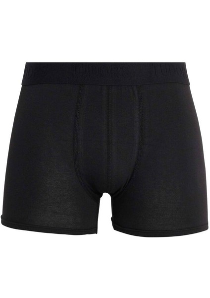 Erkek 3'lü Pamuk Likralı Esnek Kumaş Boxer