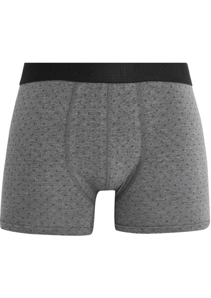 Erkek 3'lü Pamuk Likralı Esnek Kumaş Boxer fırsatları