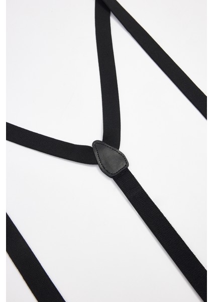 Erkek Düz Ince Siyah Pantolon Askısı fiyatları