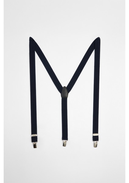 Erkek Düz Ince Lacivert Pantolon Askısı modelleri