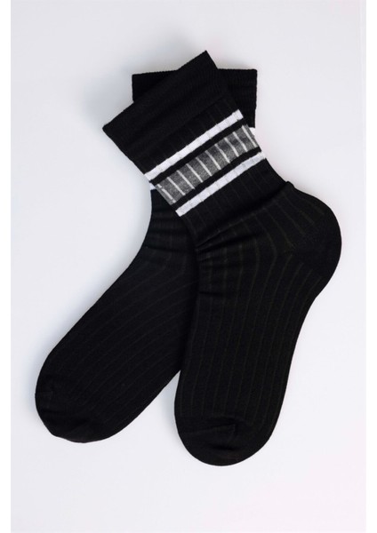 Unisex Çizgili Kolej Tenis Çorabı modelleri