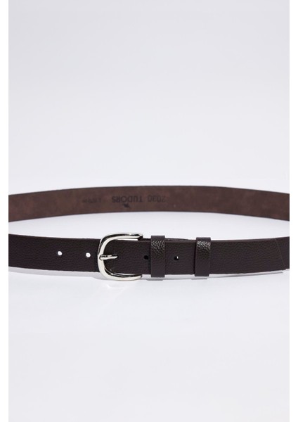 Erkek Deri 3 cm Klasik Koyu Kahve Kemer fiyatları