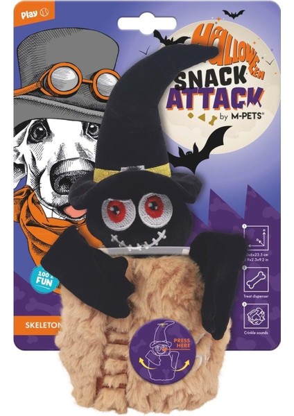 Halloween Skeleton Snack Attack Köpek Oyuncağı fiyatları
