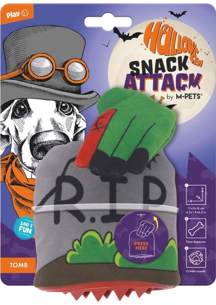 Halloween Tomb Snack Attack Köpek Oyuncağı fiyatları