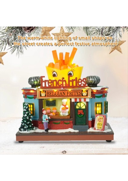 Karikatür Patates Kızartması Ev Dekorasyon Heykelcik LED Işıkları ile Pırıl Pırıl Pırıl Pırıl Pırıl (Yurt Dışından) indirimleri