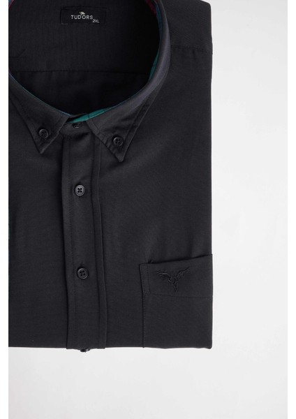 Büyük Beden Düğmeli Yaka Poplin Pamuklu Kolay Ütü Oxford Erkek Gömlek fiyatları