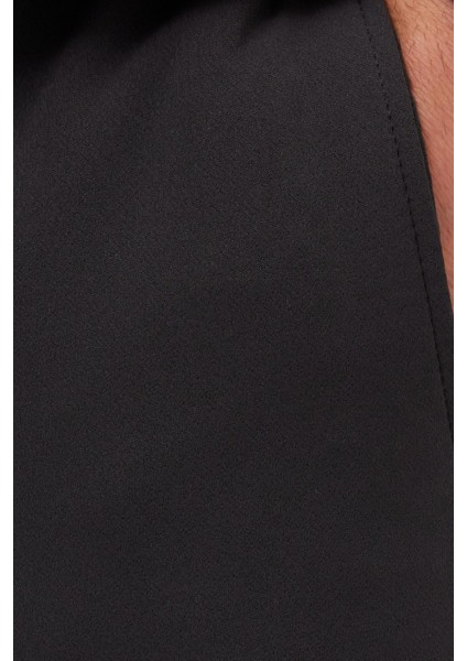 Erkek Regular Fit Beli Lastikli Bağcıklı Jogger Gri Pantolon Rahat Kesim Yan Cepli