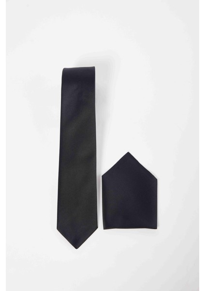 5'li Paket Düz Klasik Cep Mendilli Siyah-Bordo-Lacivert Erkek Kravat modelleri