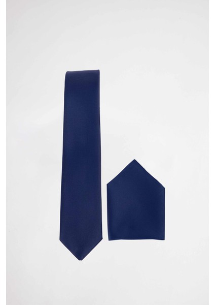 3'lü Paket Düz Klasik Cep Mendilli Lacivert-Siyah-Bordo Erkek Kravat modelleri