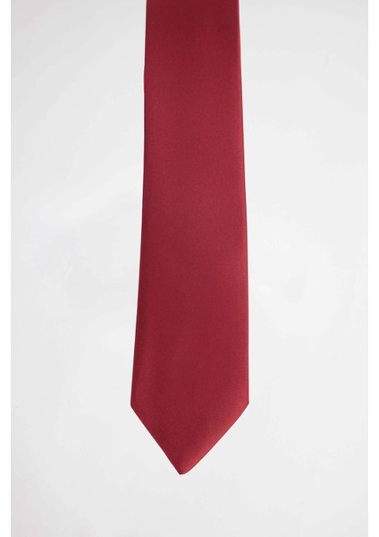 3'lü Paket Düz Klasik Cep Mendilli Lacivert-Siyah-Bordo Erkek Kravat