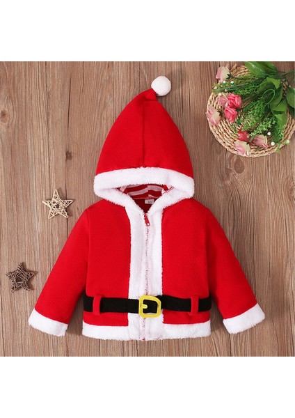 Noel Kapüşonlular Çocuklar Noel Baba Kapşonlu Ceket Pelerin Palto Kemer ile Cosplay Şenlikli Noel Kıyafetleri Çocuklar Için 80 (Yurt Dışından) modelleri