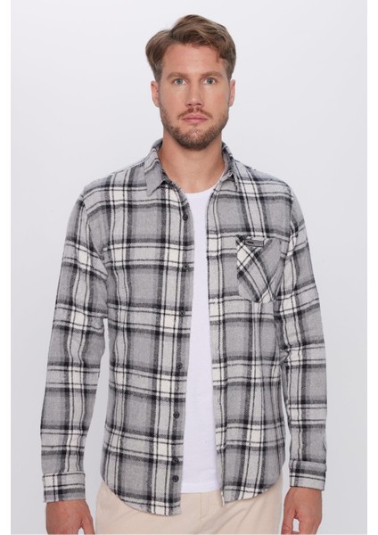 Erkek Slim Fit Dar Kesim Oduncu Tek Cep Kareli Kışlık Gömlek fiyatları