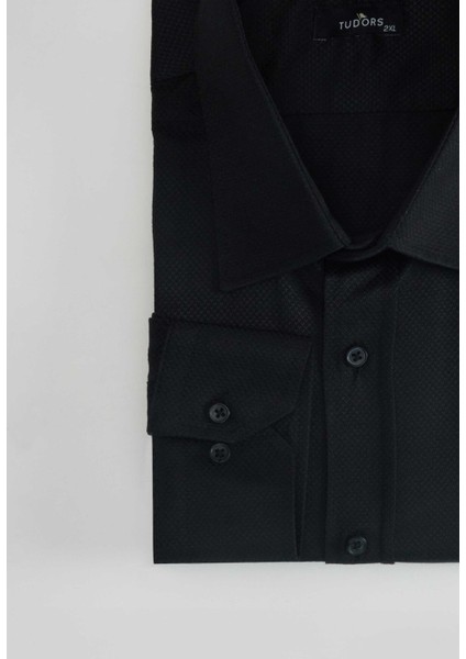 Büyük Beden Kolay Ütü Kravatlık Armürlü Pamuklu Erkek Gömlek fiyatları