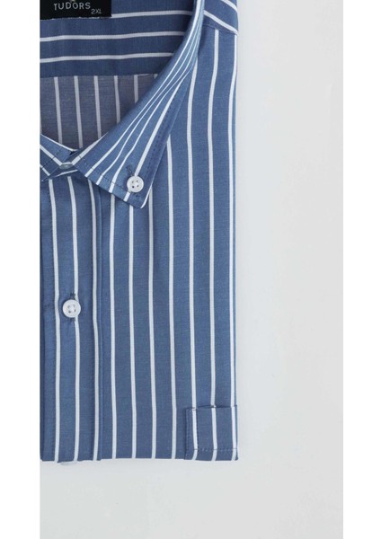 Erkek Big Size Büyük Beden Çizgili Gömlek fiyatları