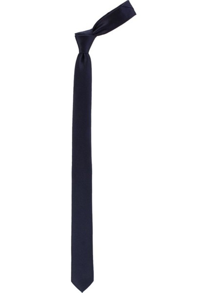 İnce Armürlü Lacivert Erkek Kravat modelleri