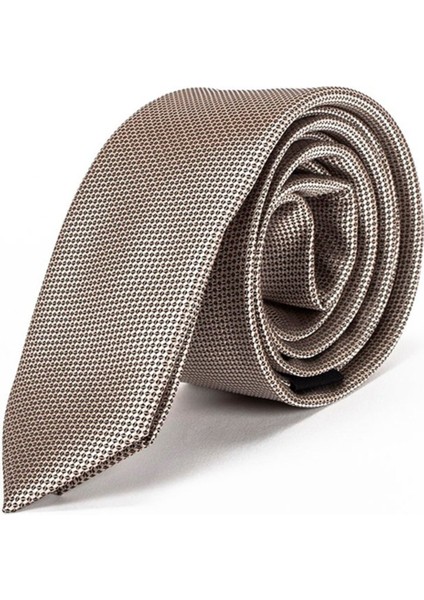 İnce Armürlü Krem Rengi Erkek Kravat fiyatları