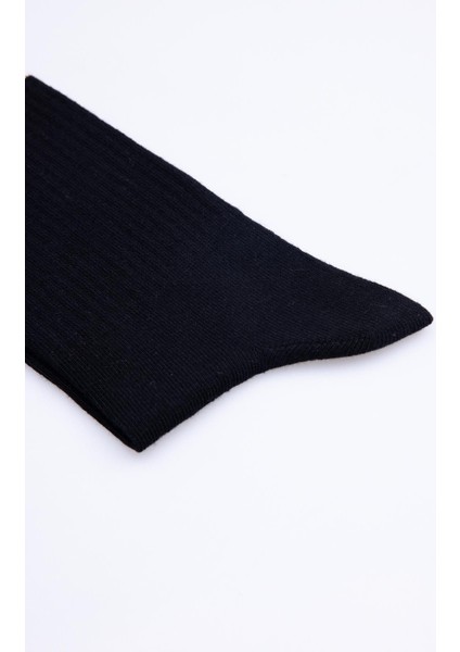 Unisex Çizgili Siyah Kolej Tenis Çorabı fırsatları