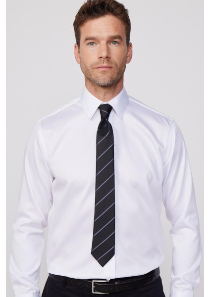 Regular Fit Beyaz Non-Iron %100 Pamuk Doğa Dostu Ekoteks Belgeli Ütü Gerektirmez Gömlek fiyatları