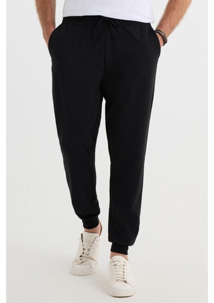 Erkek 3lü Paket Siyah-Lacivert-Gri Regular Fit Beli Bağcıklı Jogger Cepli Lastikli Paça Eşofman Altı fiyatları