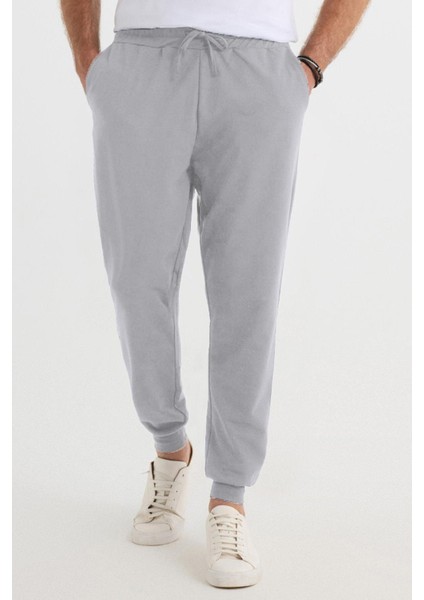 Erkek 3lü Paket Siyah-Lacivert-Gri Regular Fit Beli Bağcıklı Jogger Cepli Lastikli Paça Eşofman Altı modelleri