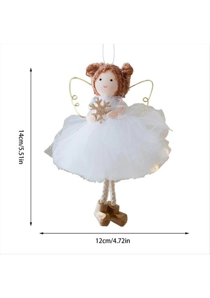 Noel Ağacı Melek Kız Süs Tül Etek Mevsimlik Dekor Oturma Odası Için Noel Altın Kanat Süsler C (Yurt Dışından) fiyatları