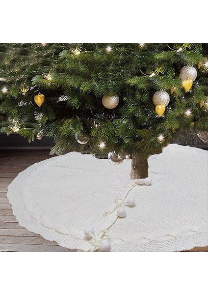 48 Inç Noel Ağacı Etek Büyük Noel Ağacı Etekler Yuvarlak Taban Etek 6-8ft Noel Ağacı Dekorasyon Noel Dekor Beyaz (Yurt Dışından) fırsatları