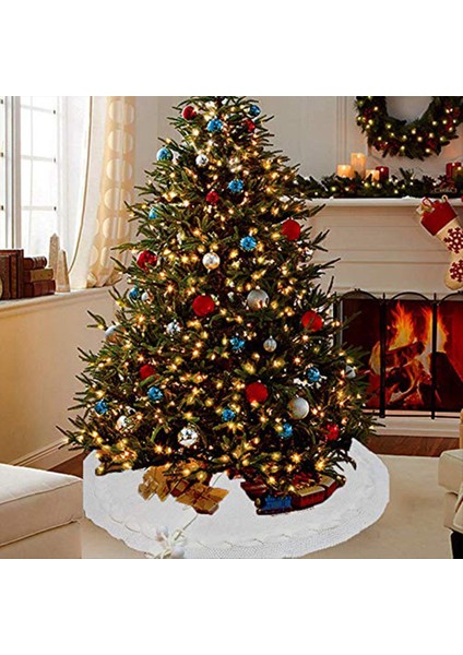 48 Inç Noel Ağacı Etek Büyük Noel Ağacı Etekler Yuvarlak Taban Etek 6-8ft Noel Ağacı Dekorasyon Noel Dekor Beyaz (Yurt Dışından) indirimleri