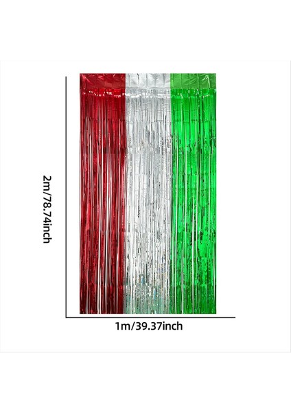 12 Paket Noel Partisi Zemin 78 74X39 37 Inç Folyo Flama Saçak Perde Flama Asılı Yılbaşı Dekoru (Yurt Dışından) fiyatları