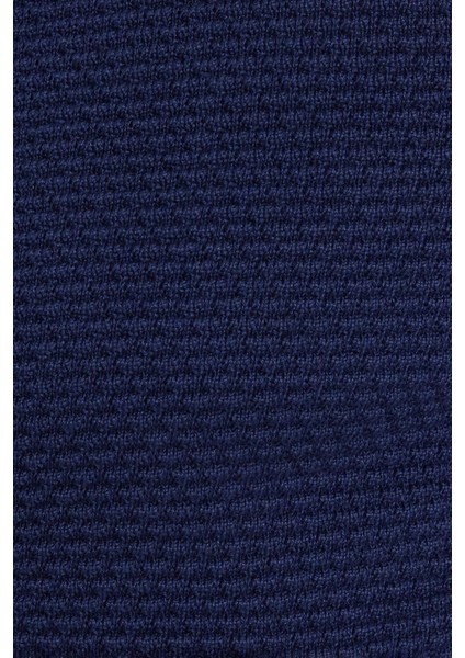 Erkek Standart Fit Normal Kesim Desenli Yarım Balıkçı Yaka Fermuarlı Lacivert Hırka indirimleri