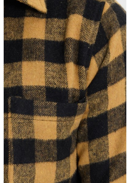 Erkek Slim Fit Dar Kesim Uzun Kollu Cepli Kareli Dama Desenli Kışlık Oduncu Gömlek modelleri