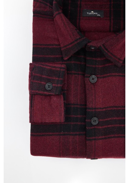 Erkek Big Size Büyük Beden Uzun Kollu Cepli Kareli Kışlık Oduncu Gömlek modelleri