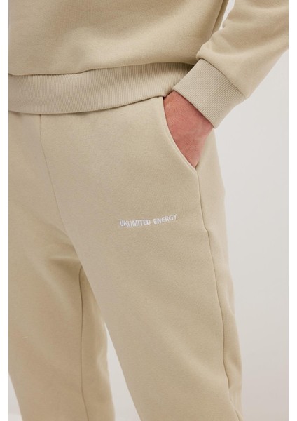 Erkek Relax Fit Pamuklu 3 İplik Yumuşak Dokulu İçi Polarlı Bisiklet Yaka Taş Eşofman Takımı modelleri