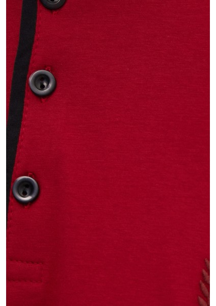 Erkek Standart Fit Normal Kesim %100 Pamuk Bisiklet Yaka Beli Lastikli Siyah Pijama Takımı