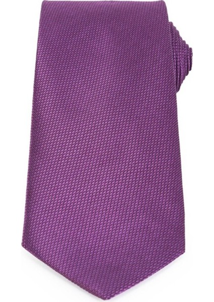 Klasik Cep Mendilli Desenli Mor Erkek Kravat modelleri