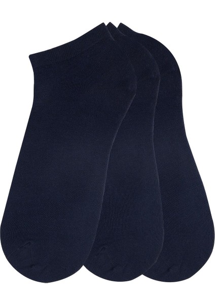 3'lü Düz Kısa Lacivert Erkek Çorap modelleri