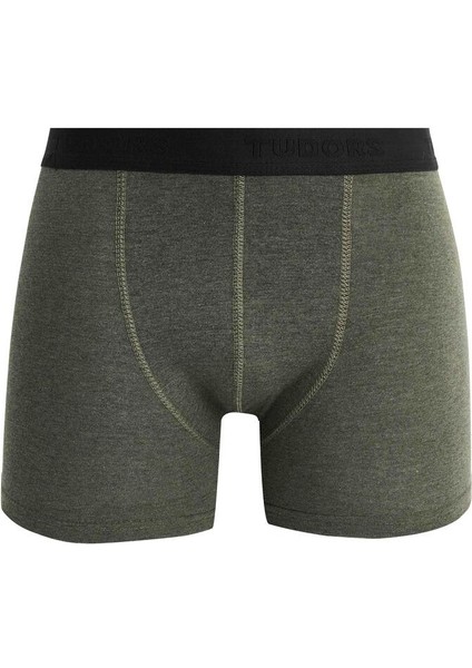 Erkek 5'li Pamuklu Likralı Esnek Kumaş Boxer