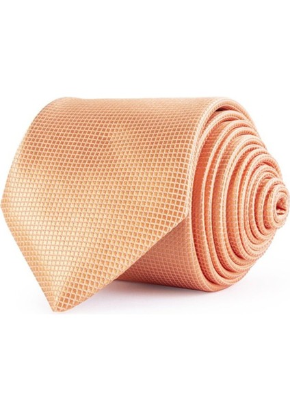 Desenli Klasik Cep Mendilli Somon Rengi Erkek Kravat fiyatları