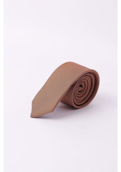 Kendinden Desenli Düz Erkek Altın Rengi Kravat fiyatları