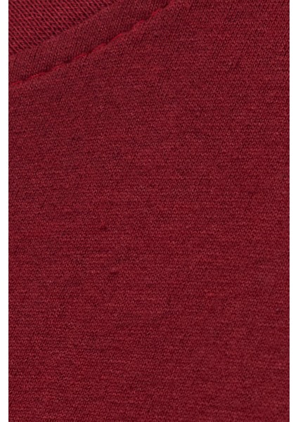 Erkek Regular Fit Pamuklu Düğmeli Yaka Beli Lastikli Desenli Bordo Pijama Takımı indirimleri