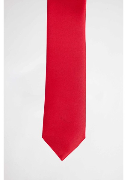 3'lü Paket Düz İnce Kırmızı Erkek Kravat fiyatları