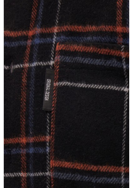 Erkek Slim Fit Dar Kesim Uzun Kollu Kareli Çift Cepli Kışlık Oduncu Gömlek fiyatları