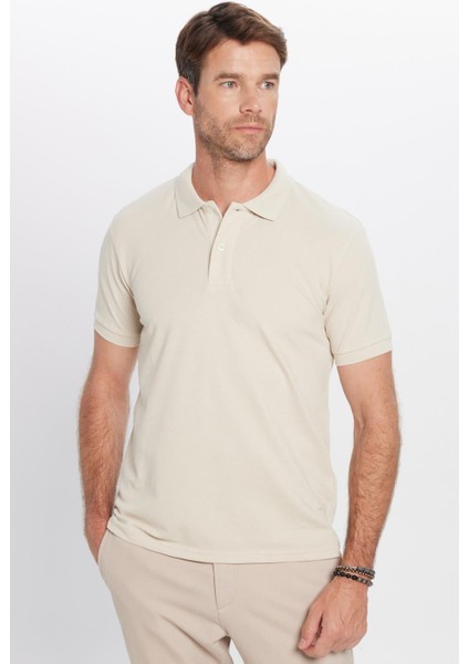 Erkek Slim Fit Dar Kesim Pamuklu Yumuşak Dokulu Serin Tutan Kumaş Düz Pike Beyaz Polo Yaka Tişört fırsatları