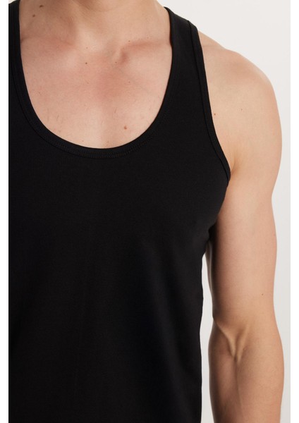 6 Adet Compact Penye Siyah-Beyaz-Gri Erkek Atlet Pamuklu Standart Fit Normal Kesim 6'lı Paket modelleri