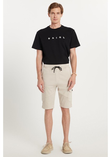 Erkek Relax Fit Rahat Kesim %100 Pamuk Kargo Cep Taş Renk Kapri Şort fırsatları