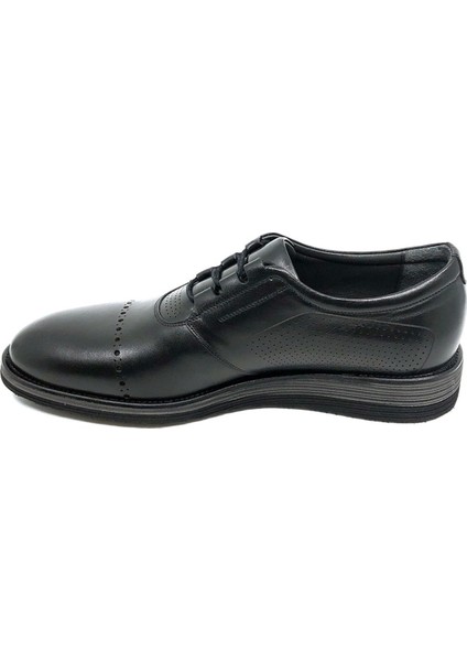 Siyah Hakiki Deri Bağcıklı Erkek Ayakkabı 1560 46 modelleri