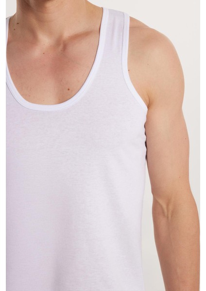 6 Adet Compact Penye Beyaz Erkek Atlet %100 Pamuk Standart Fit Normal Kesim 6'lı Paket modelleri